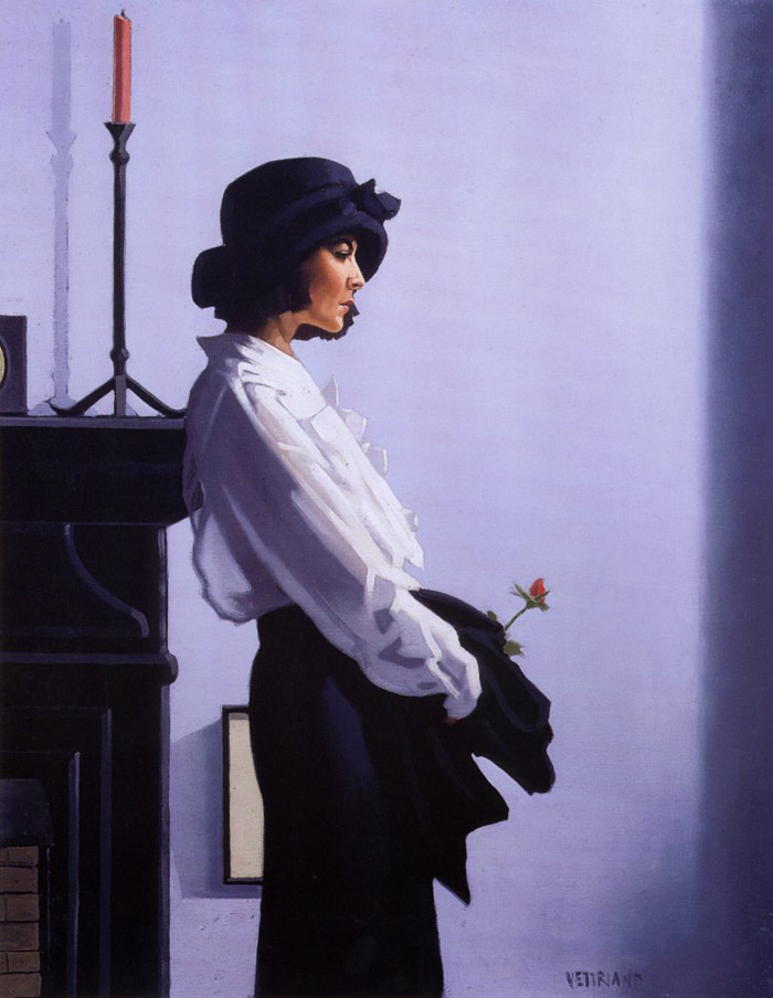 Painting of Jack Vettriano artist, Jack Vettriano paintings