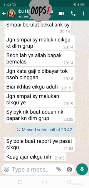 penjaga marah guru tak basuh bekas makanan anak