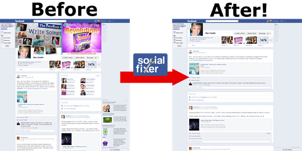 How to remove Facebook Timeline using Social Fixer for Facebook