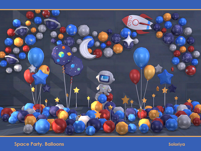 soloriya: Space Party Balloons. Sims 4