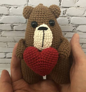 PATRON GRATIS OSO AMIGURUMI 48621 🐻