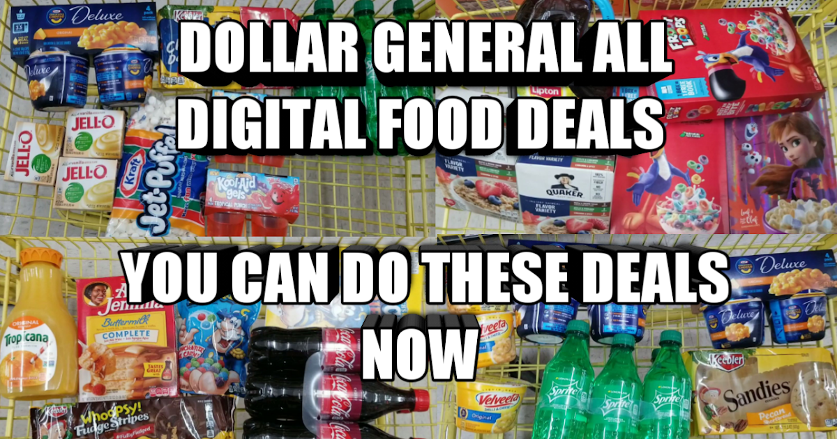 DOLLAR GENERAL FOOD DEALS YOU CAN DO THESE DEALS NOW