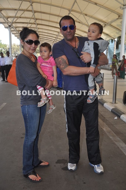 Sanjay and Manyata Dutt leave for Varun Dhawan's Wedding Photos ~ Hot