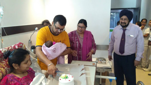 Doctors at Indian Spinal Injuries Center deliver first ever baby at the hospital after treating the mother severely paralyzed following a road accident during the eighth month of her pregnancy Doctors at Indian Spinal Injuries Center deliver first ever baby at the hospital after treating the mother severely paralyzed following a road accident during the eighth month of her pregnancy