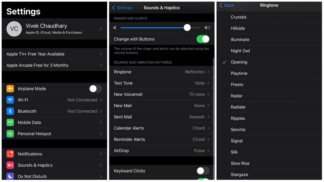Set iPhone opening ringtone on your Apple iPhone