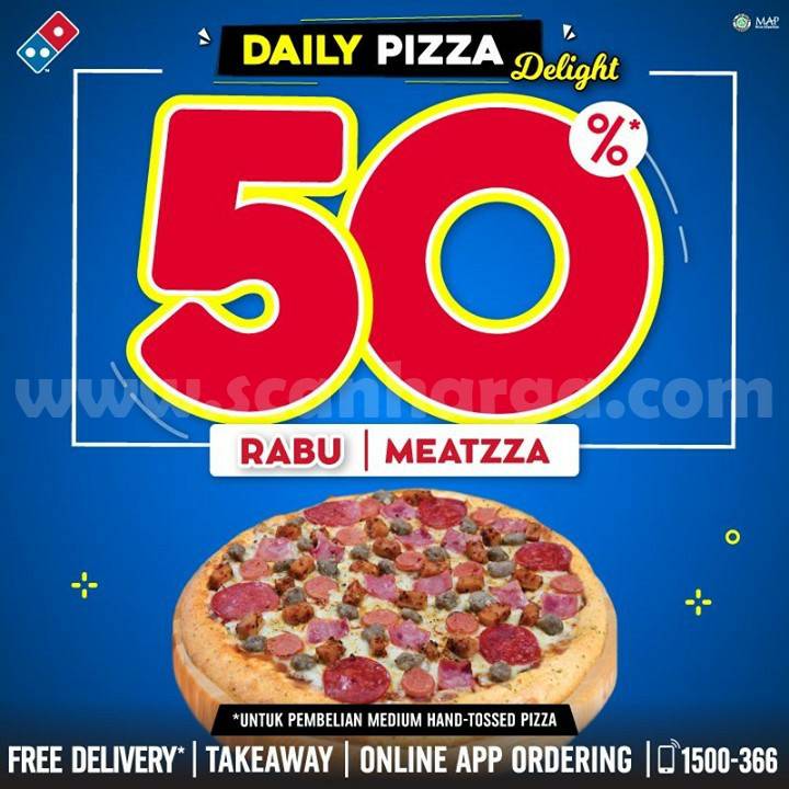 Domino's Pizza Promo Rabu Best Seller Meatzza hanya Rp 39rban per