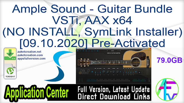 Ample Sound – Guitar Bundle VSTi, AAX x64 (NO INSTALL, SymLink Installer)[09.10.2020] Pre-Activated