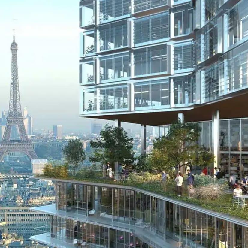 Pemandangan Paris dari Montparnasse Tower
