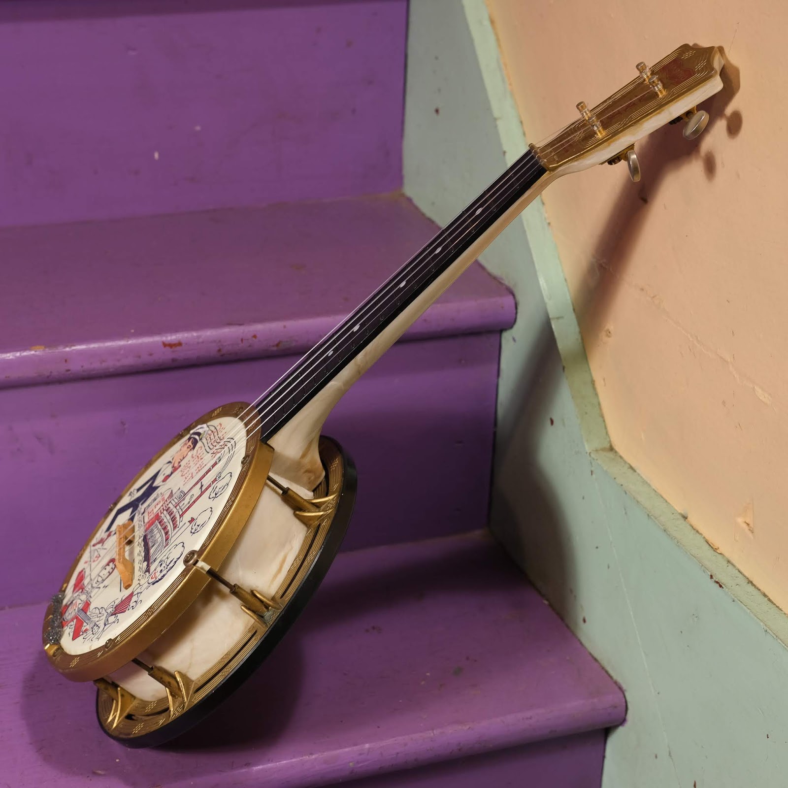 1950s Mastro Plastic Banjo Ukulele