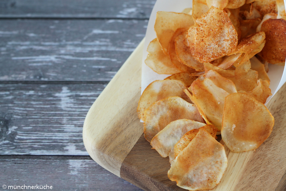 münchnerküche TGIF Selbstgemachte Ofen Essig Chips