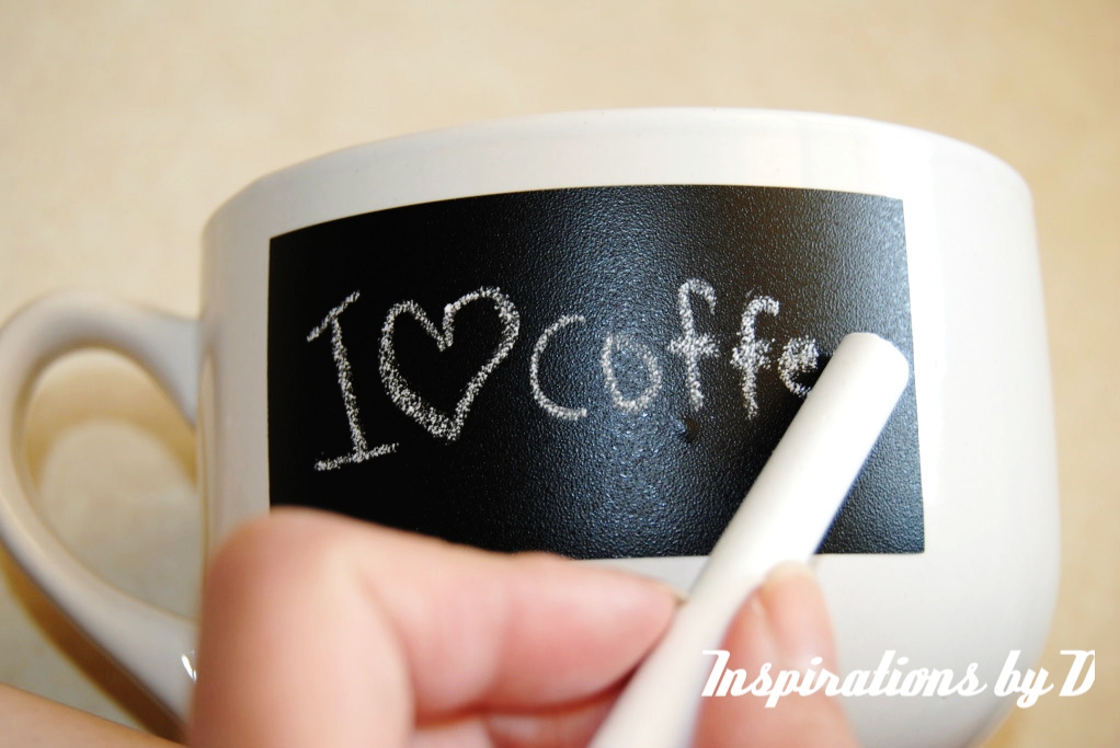 Inspirations by D How to Make Chalkboard Mugs