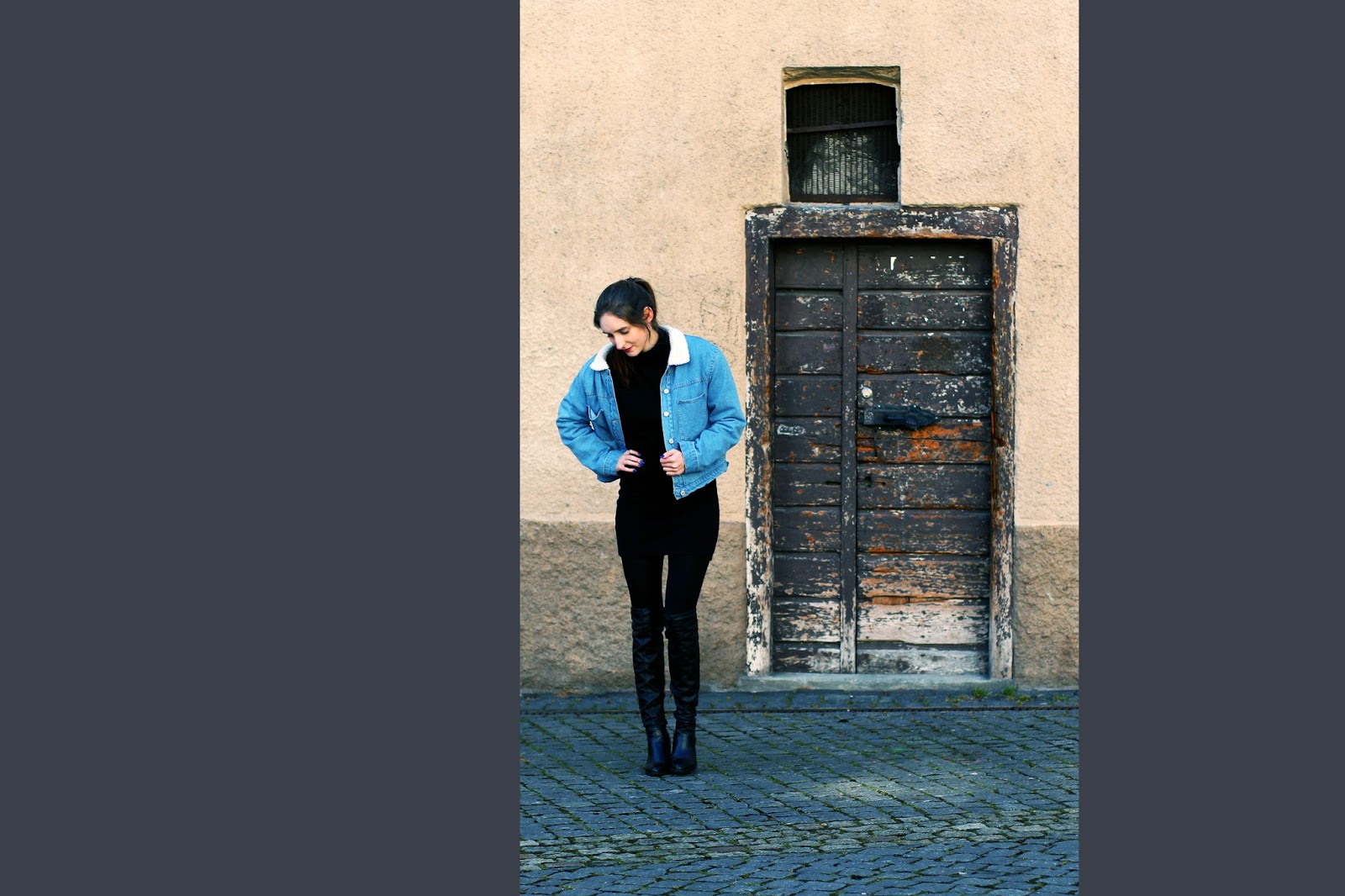 denim jacket zaful swiss fashion blogger spring trend taking pictures