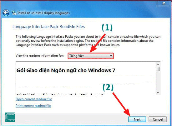  Hướng dẩn cài tiếng Việt cho Windows 7, 8, 8.1 đơn giản