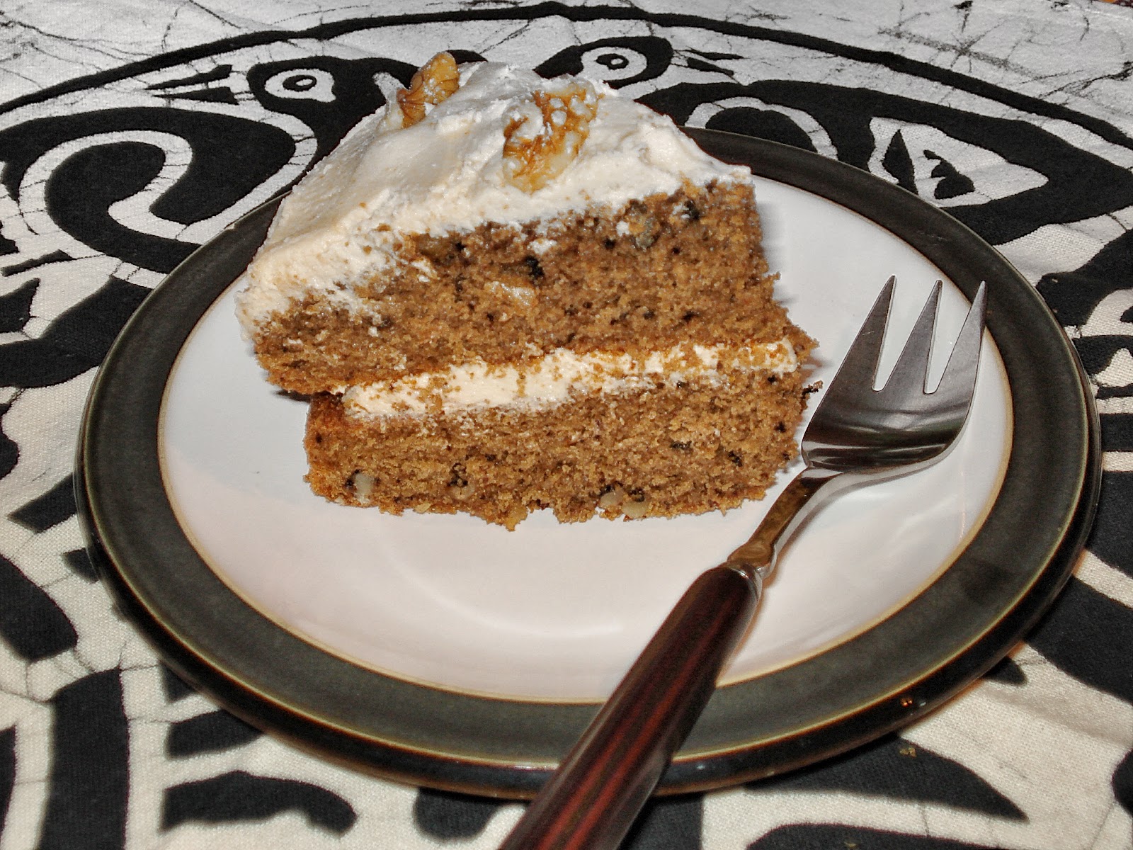 Gluten Free & Vegan Coffee and Walnut Cake GF Gluten Free SCD and Veggie
