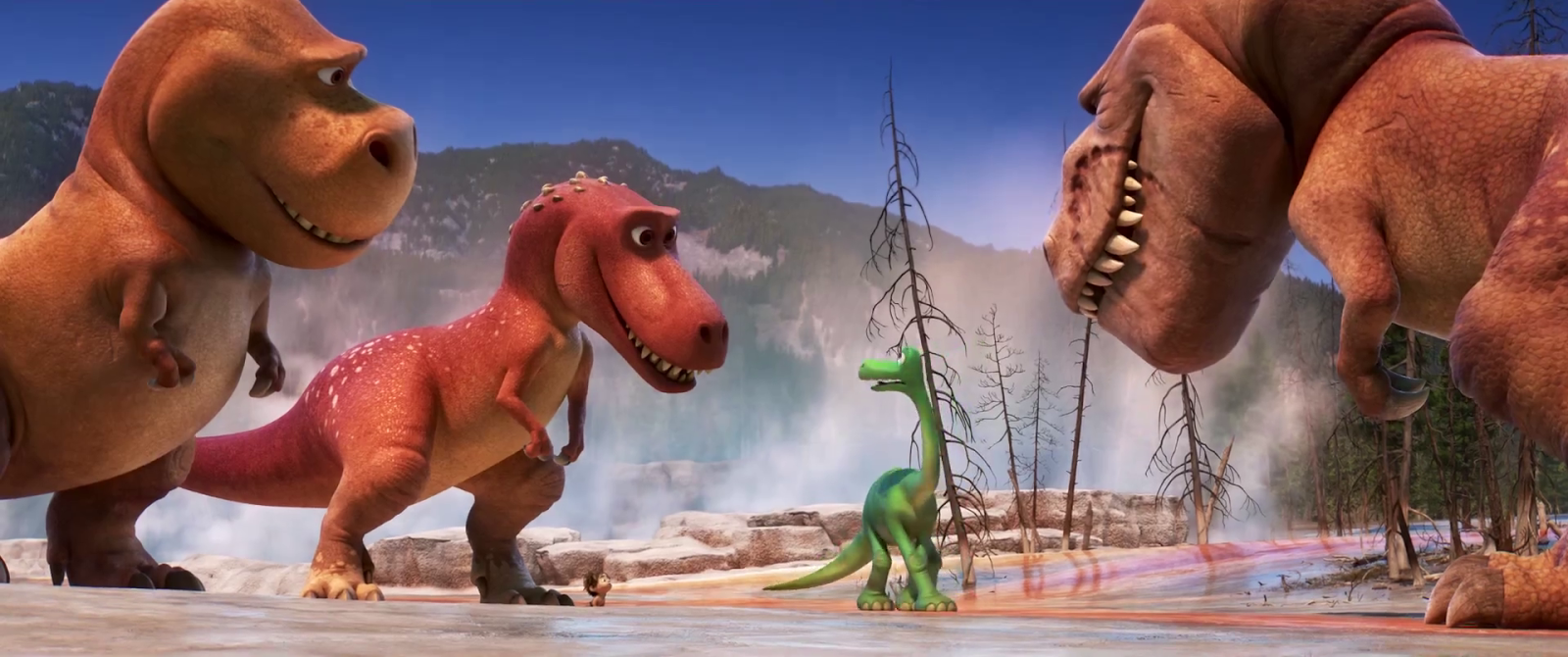 Включи добро динозавров. Динозавр из мультфильма. Добрый динозавр.