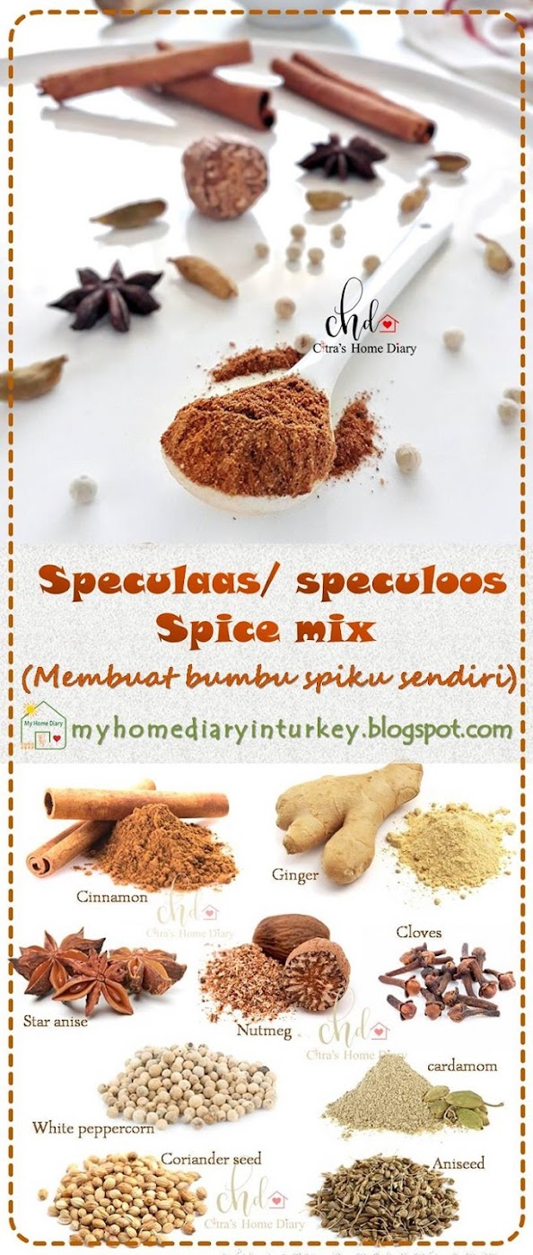 Speculaas Spice Mix / Bumbu spiku (spekoek) buatan sendiri | Çitra's Home Diary. #homemadespicemix #spicemix #bumbuspekoek #bumbuspiku #speculoosspice #speculoosspicemix #Indonesisch #spekulaos #speculaaskruiden