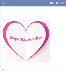 Happy Valentine's Day Facebook Icon