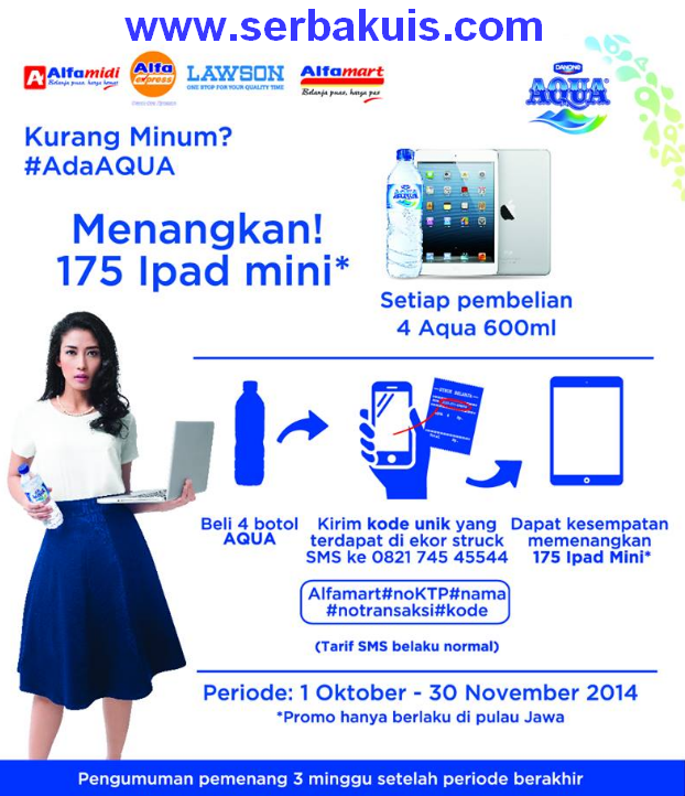 Promo Aqua Berhadiah iPad Mini Sejumlah 175 Unit