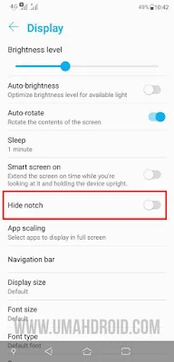 Cara Hide Notch Zenfone 5