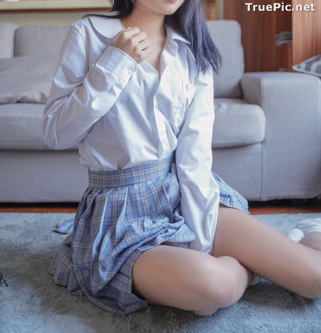 Image [MTCos] 喵糖映画 Vol.047 – Chinese Cute Model – Sexy Student Uniform - TruePic.net - Picture-42