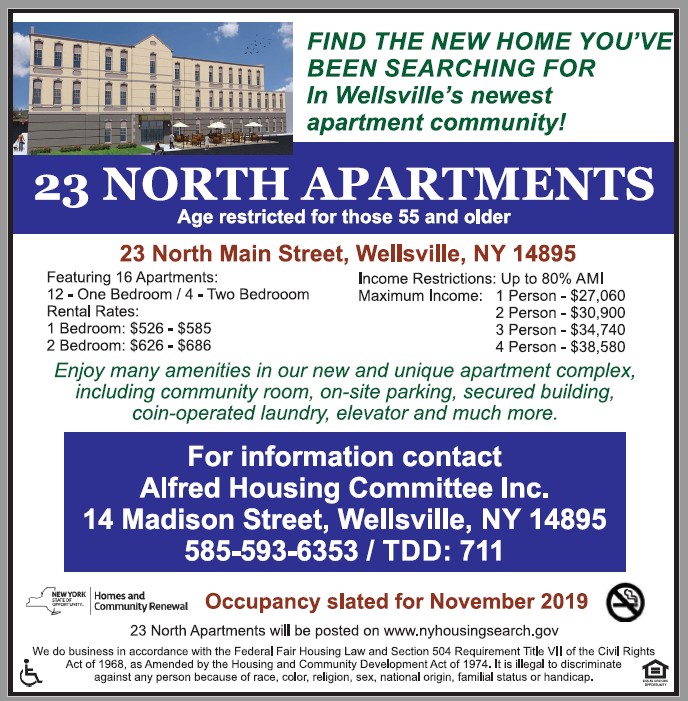 Wellsville Regional News (dot) com Wellsville 23 North Apartment