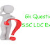Important Gk Questions of SSC LDC Exams