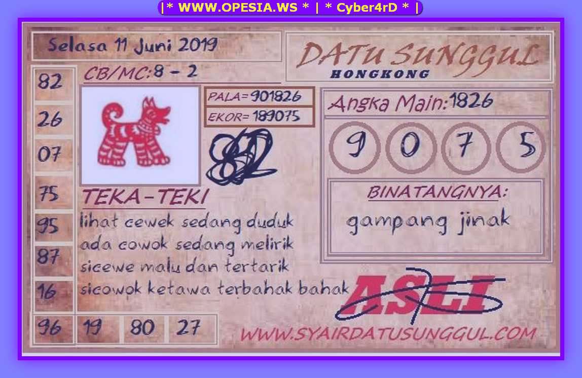 1 New Message) Forum Syair Hk Selasa 11 Juni 2019 - Forum Syair Togel  Hongkong Singapura Sydney