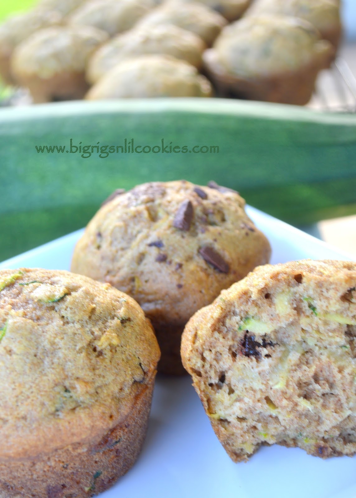 Big Rigs 'n Lil' Cookies Whole Wheat Zucchini Muffins
