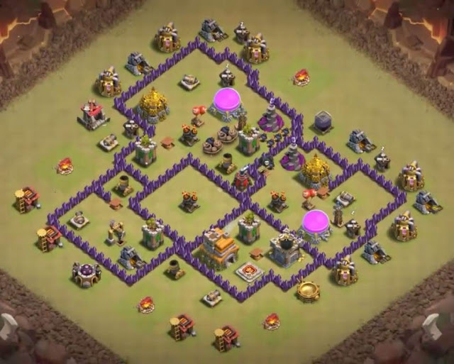 Base Town Hall 7 Clash of Clans War