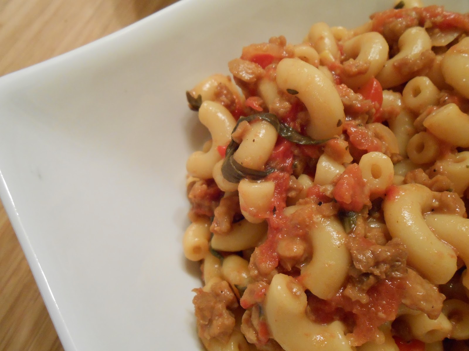 Eat cook and love Macaroni « avec pas de viande