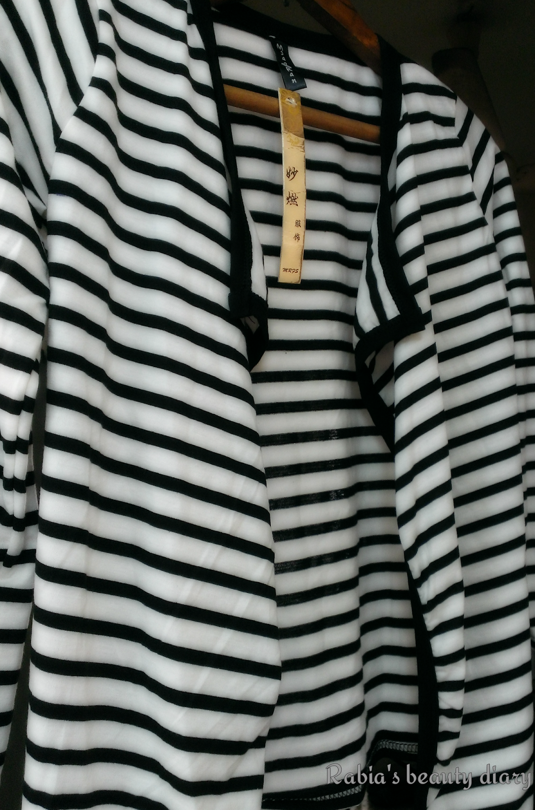 Rabia's beauty diary: Outfit of the day Women's Stripe Cotton Outwear