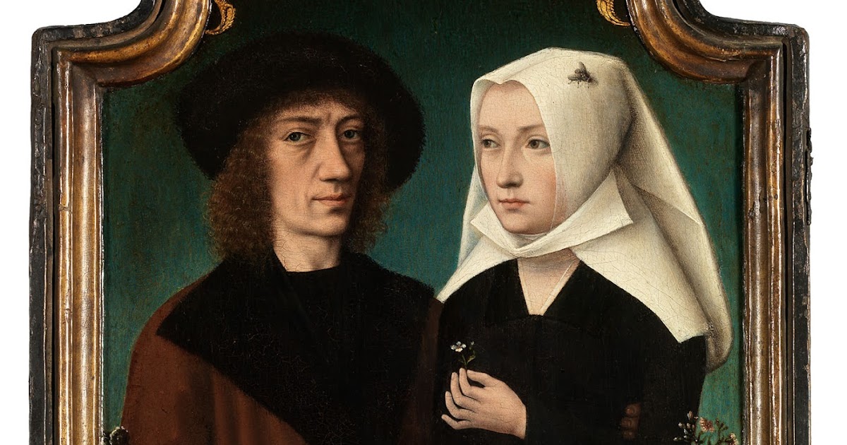 Master of Frankfurt: The artist with his wife (1496)