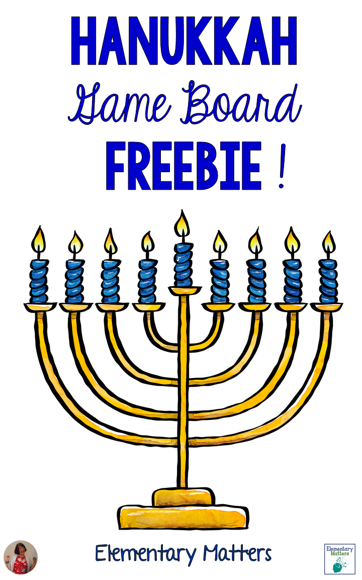 Elementary Matters Hanukkah Game Board Freebie