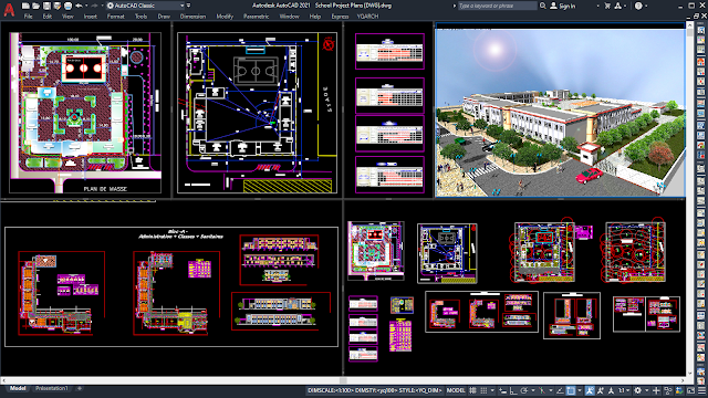 School Project Plans [DWG]