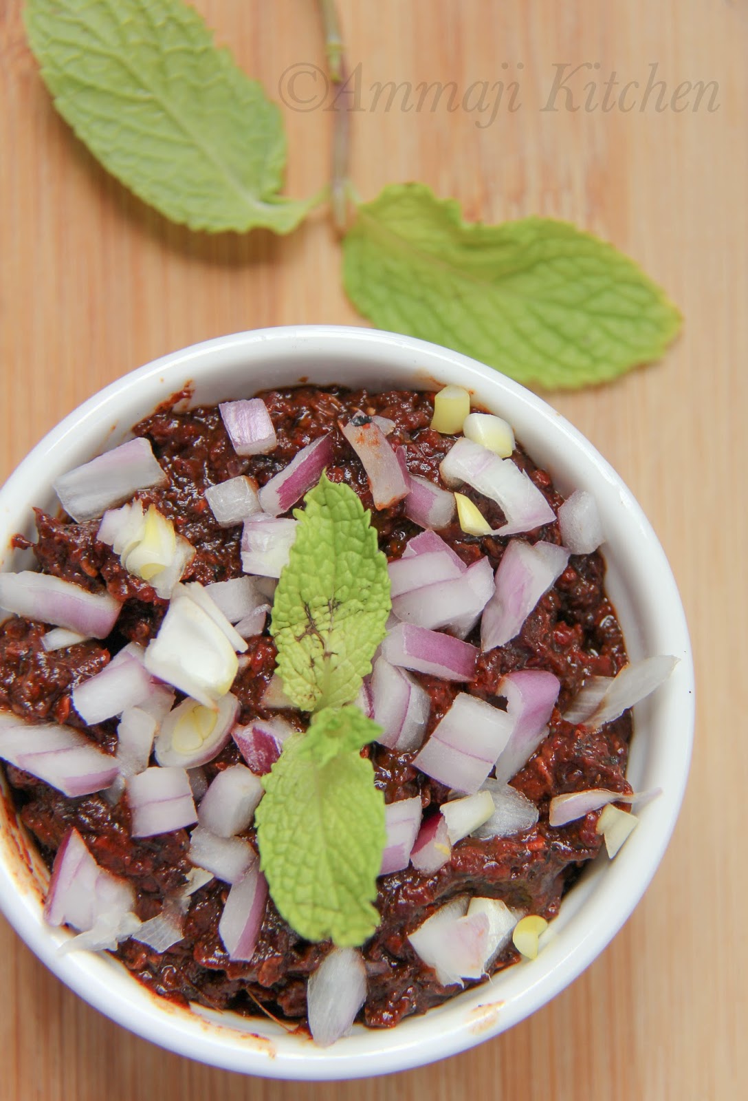 Hmarcha Rawt {Red Chili Chutney} Indian Food Recipes Ammaji Kitchen