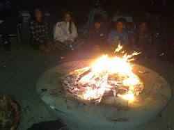 After Sailing - bonfire on the beach!