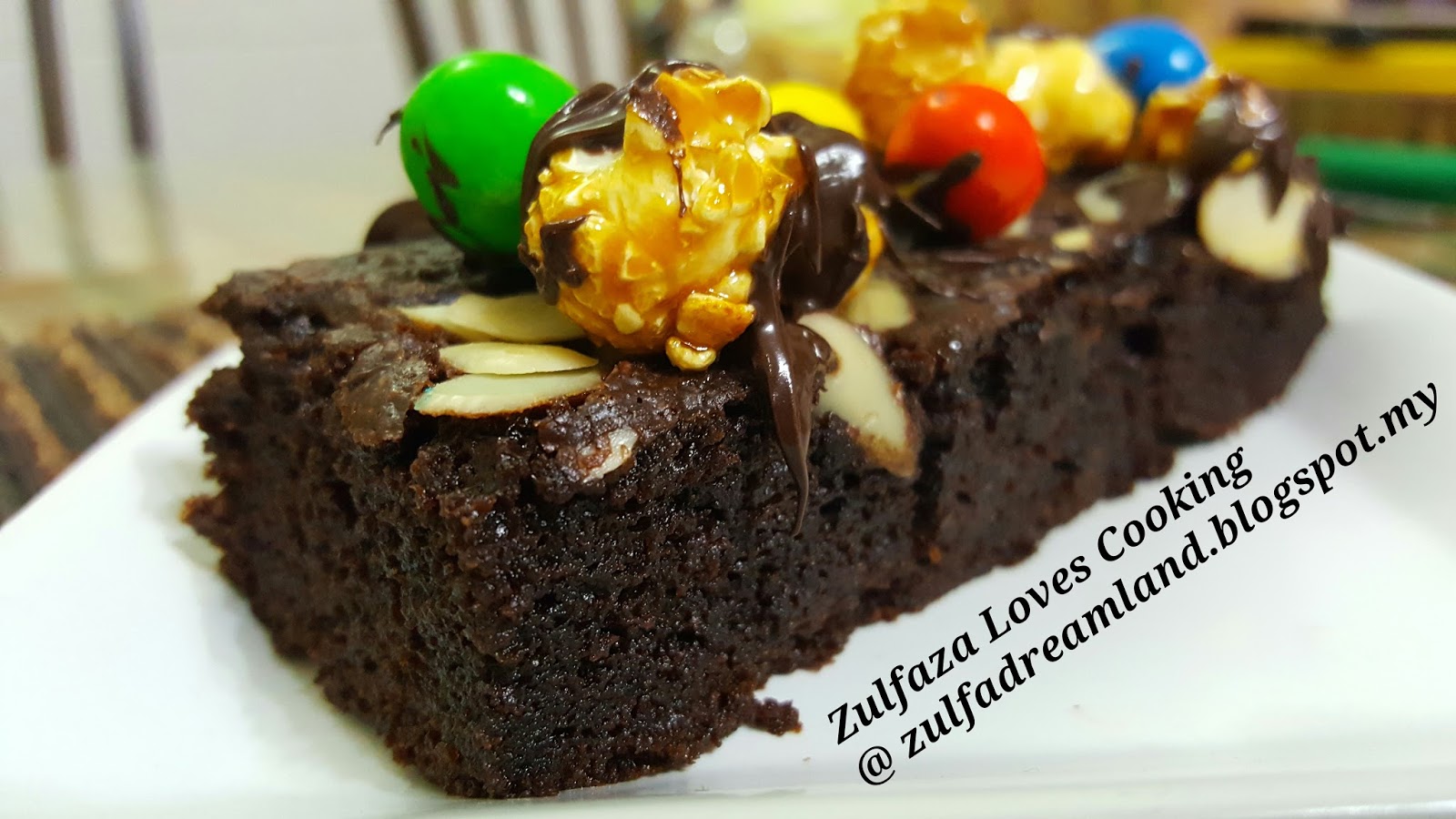 ZULFAZA LOVES COOKING CHOCOLATE BROWNIES KEDUT