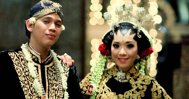 baju pernikahan jawa brokat hitam