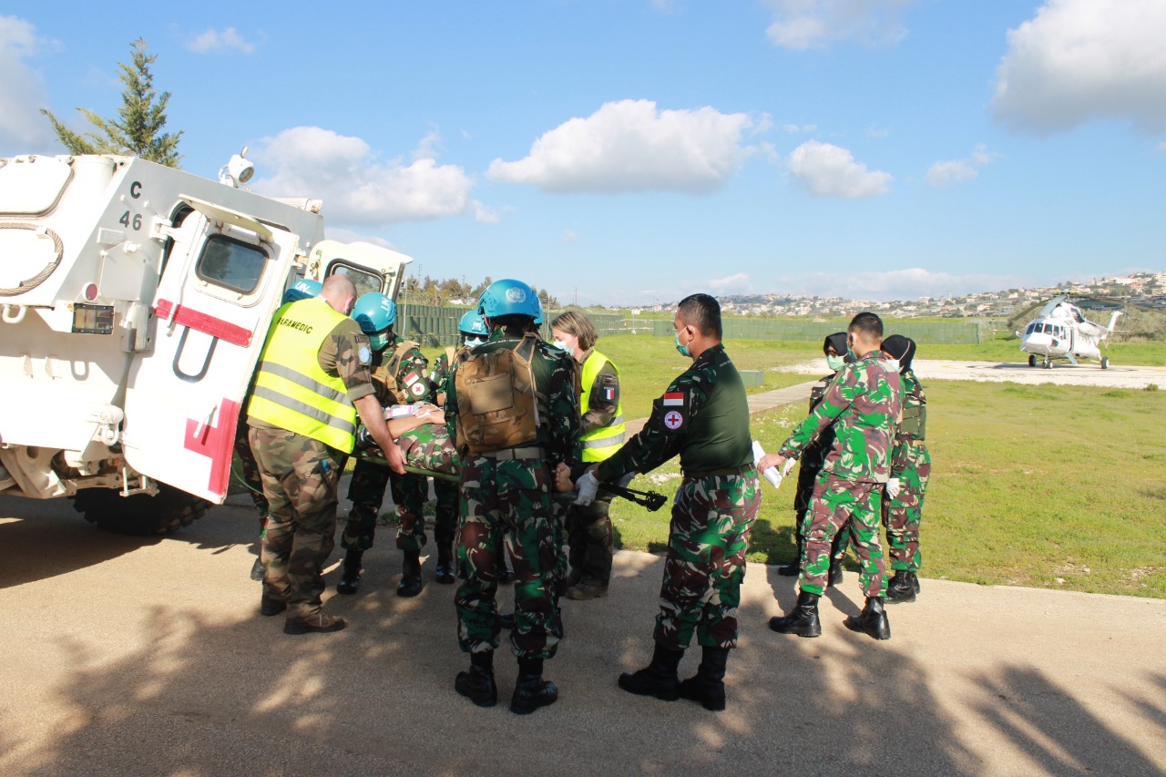 Satu Personel Satgas Indobatt XXIII-O UNIFIL Alami Kecelakaan Saat Laksanakan Patroli