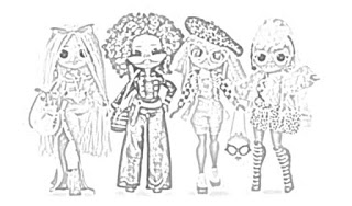 L.O.L. Surprise! O.M.G. Dolls Coloring Page coloring.filminspector.com