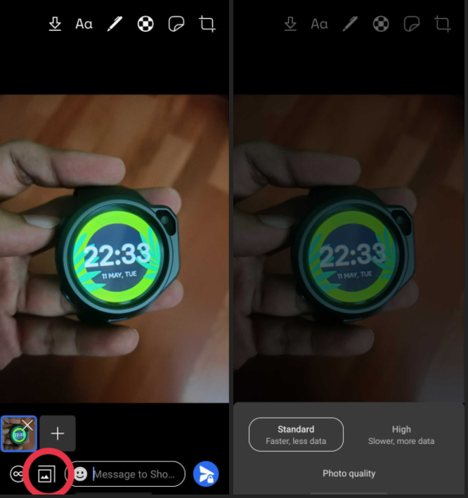 The signal can be sharing 4k images ( Signal now beat WhatsApp )