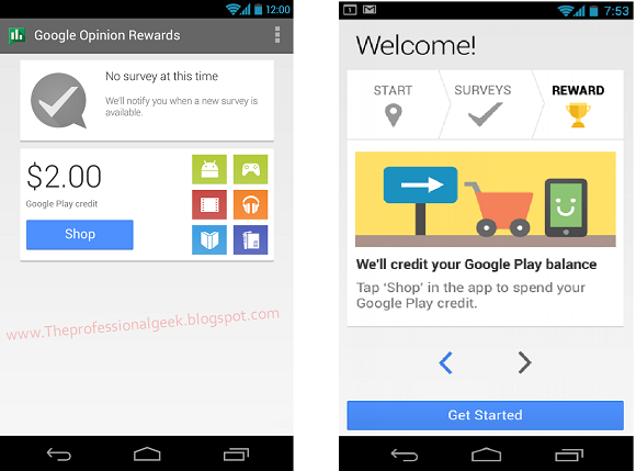Google Opinion Rewards المواقع العربية والأجنبية الموثوقة التي تدفع لك مقابل الدراسات الاستقصائية و الاستفتاءات على الإنترنت طريقة بسيطة جدا تجعلك تربحك جوائز مالية من شركة جوجل أفضل 7 العاب أندرويد
