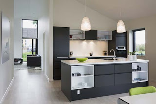 Grey Kitchen Cabinets Design Picture