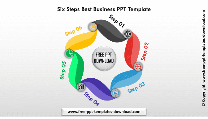 Six Steps Best Business PPT Template Download
