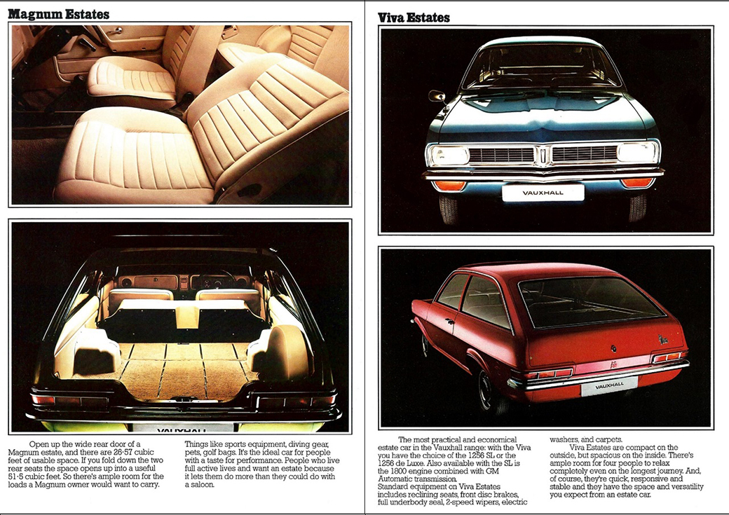 . 1974. Vauxhall Estates. Brochure (English)