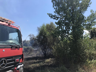 Πυρκαγιά σε καλάμια ξέσπασε στην περιοχή Αμπάρια Παναιτωλίου