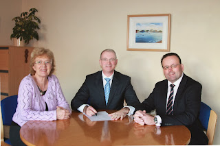 Linda Curran, CEO, Councillor Kieran Dennison Chairman and Guy Thompson, Director of Blanchardstown Area Partnership.