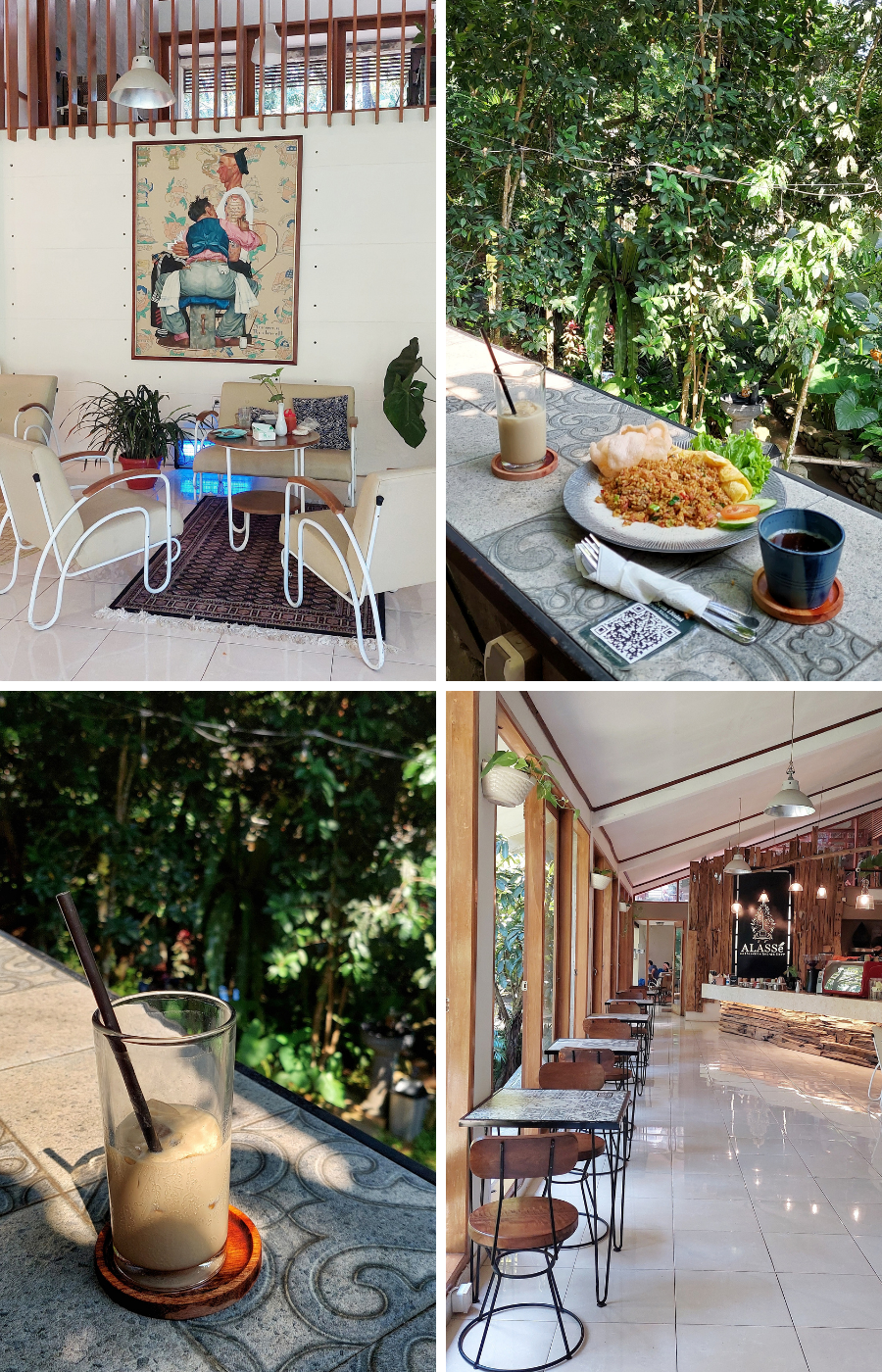 Interior minimalis dan homy di Alasse Coffee Shop Bogor