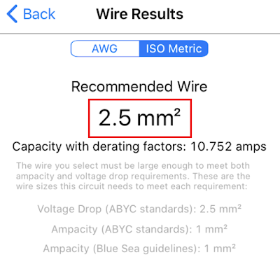 What size wiring to use for my unit?