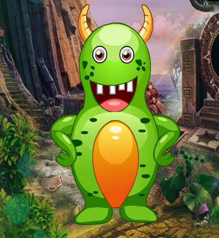 Games4King Green Creature Escape